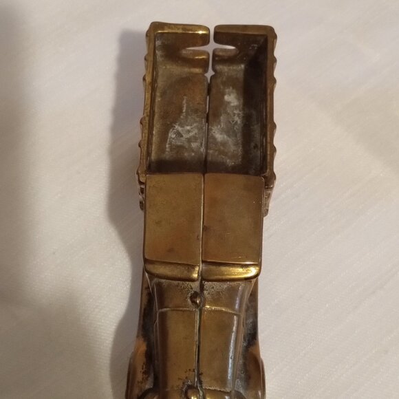 Vintage Model Brass Farm Delivery Truck - Picture 7 of 9